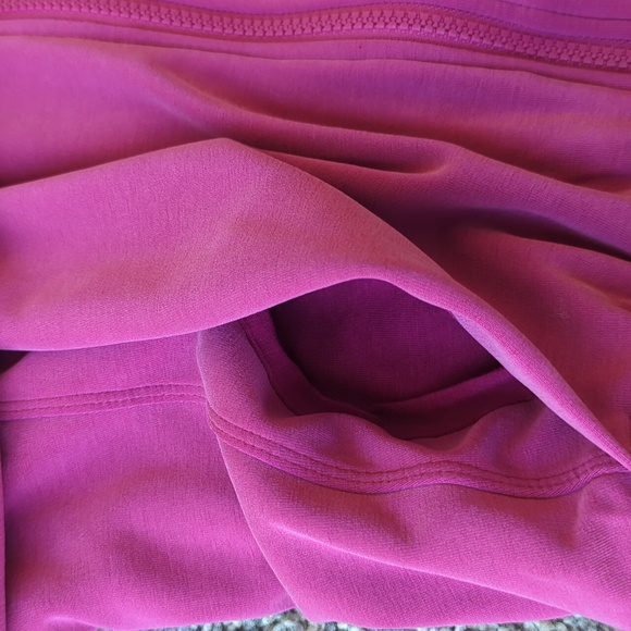Athleta Allyson Felix Seasoft Full Zip Bubble Hem Hoodie - Fuscia S - Picture 4 of 7